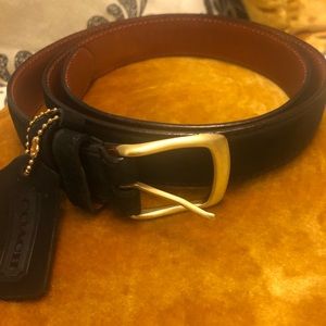 Authentic VINTAGE COACH Black Suede Belt